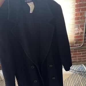 Navy wool coat